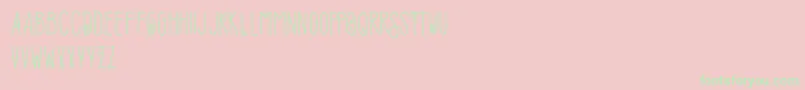 Шрифт SofiaAmoti Starlight Demo – зелёные шрифты на розовом фоне