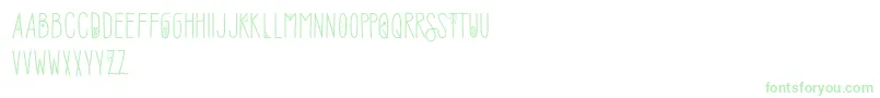 SofiaAmoti Starlight Demo Font – Green Fonts on White Background