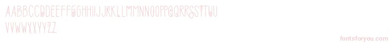 Шрифт SofiaAmoti Starlight Demo – розовые шрифты на белом фоне