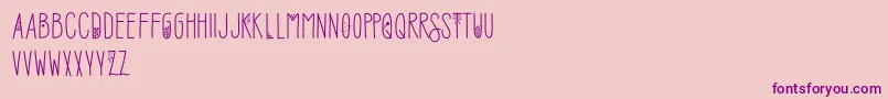 SofiaAmoti Starlight Demo Font – Purple Fonts on Pink Background