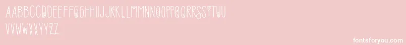 SofiaAmoti Starlight Demo-Schriftart – Weiße Schriften auf rosa Hintergrund