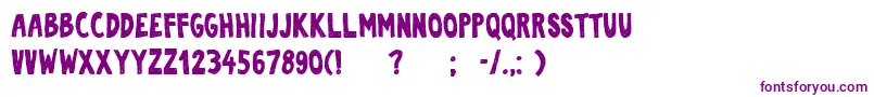 Sofija Font – Purple Fonts on White Background