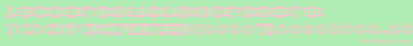 Soiled Doves Font – Pink Fonts on Green Background