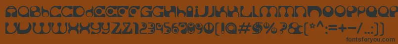 Solange Font – Black Fonts on Brown Background