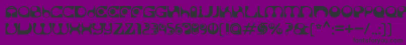 Solange Font – Black Fonts on Purple Background