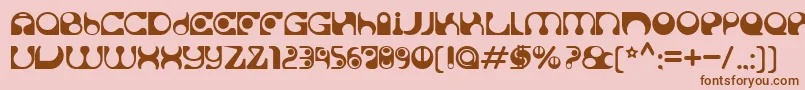 Solange Font – Brown Fonts on Pink Background