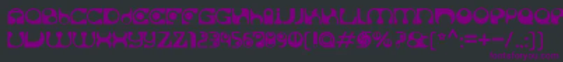 Solange Font – Purple Fonts on Black Background