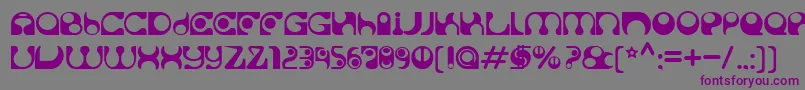 Solange Font – Purple Fonts on Gray Background