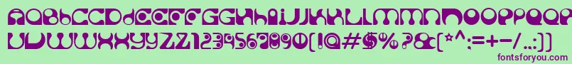 Solange Font – Purple Fonts on Green Background