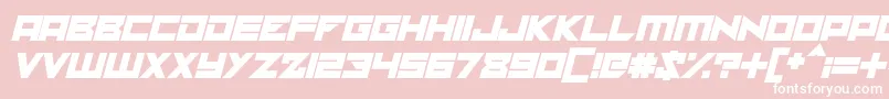 solaria italic Font – White Fonts on Pink Background