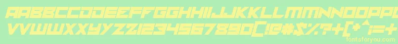 Шрифт solaria italic – жёлтые шрифты на зелёном фоне