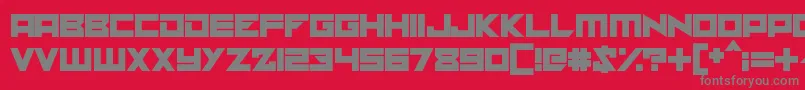 Solaria Font – Gray Fonts on Red Background