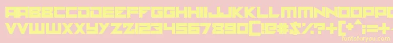 Solaria Font – Yellow Fonts on Pink Background