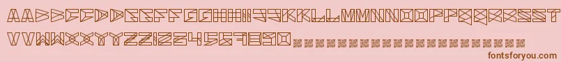 Solarium Font – Brown Fonts on Pink Background