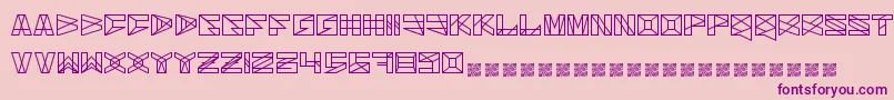 Solarium Font – Purple Fonts on Pink Background