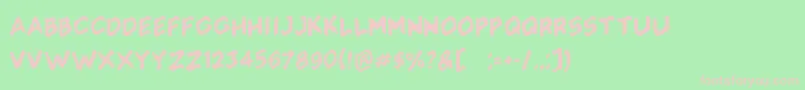 Soliaterz Font – Pink Fonts on Green Background
