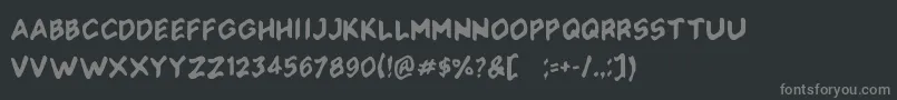 Soliaterz Font – Gray Fonts on Black Background