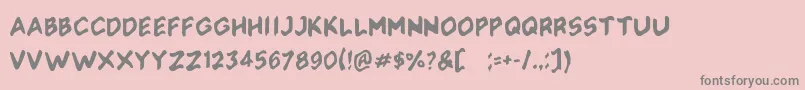 Soliaterz Font – Gray Fonts on Pink Background