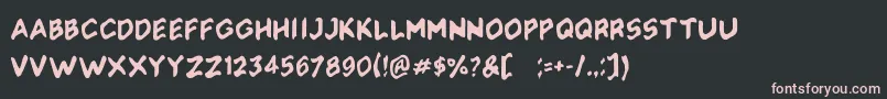 Soliaterz Font – Pink Fonts on Black Background