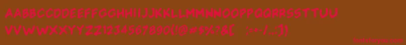 Soliaterz Font – Red Fonts on Brown Background