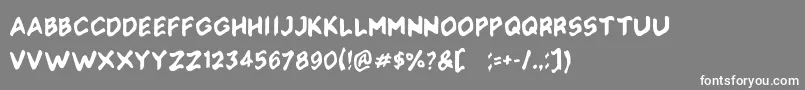 Soliaterz Font – White Fonts on Gray Background