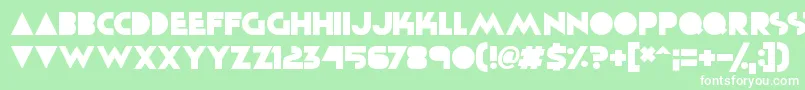 Solid Grooves Font – White Fonts on Green Background