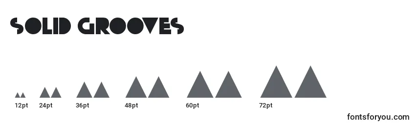 Размеры шрифта Solid Grooves