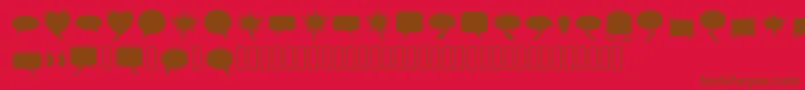 More about solid speech bubbles paul tos Font solid speech bubbles paul tos Font – Brown Fonts on Red Background