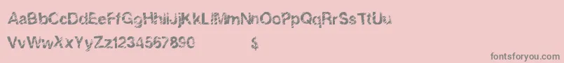 SolidEvent Font – Gray Fonts on Pink Background