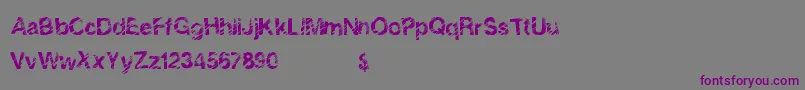 SolidEvent Font – Purple Fonts on Gray Background