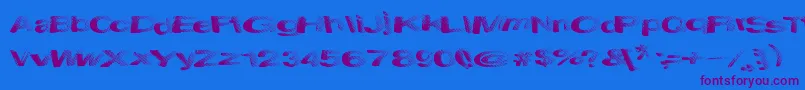 More about SolidWaste Font SolidWaste Font – Purple Fonts on Blue Background