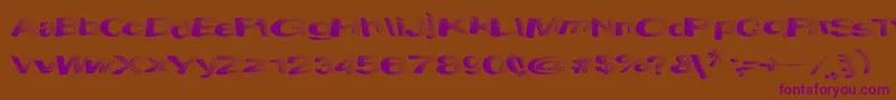 More about SolidWaste Font SolidWaste Font – Purple Fonts on Brown Background