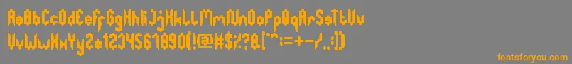 Police GreatestMap – polices orange sur fond gris