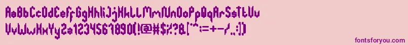 GreatestMap Font – Purple Fonts on Pink Background