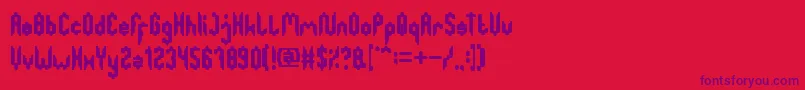 GreatestMap Font – Purple Fonts on Red Background