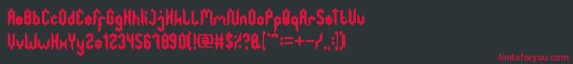 GreatestMap Font – Red Fonts on Black Background