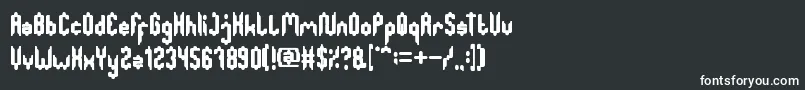 GreatestMap Font – White Fonts on Black Background