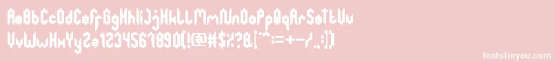 GreatestMap Font – White Fonts on Pink Background