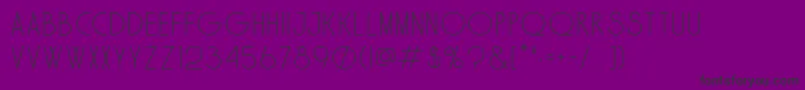 Solo Font – Black Fonts on Purple Background