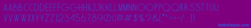 Solo Font – Blue Fonts on Purple Background