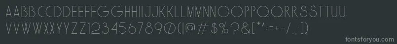 Шрифт Solo – серые шрифты на чёрном фоне