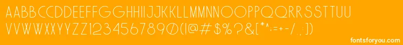 Solo Font – White Fonts on Orange Background