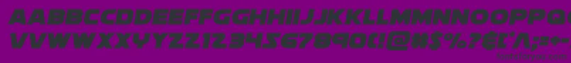 Шрифт soloist1 – чёрные шрифты на фиолетовом фоне