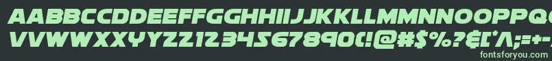 soloist1 Font – Green Fonts on Black Background