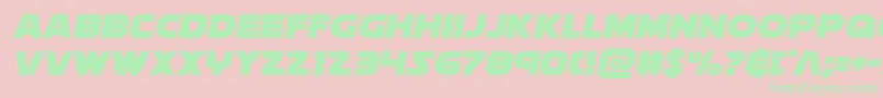 soloist1 Font – Green Fonts on Pink Background
