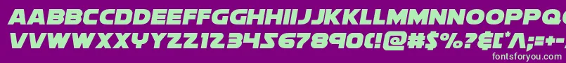 soloist1 Font – Green Fonts on Purple Background