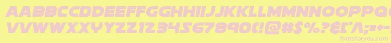 soloist1 Font – Pink Fonts on Yellow Background