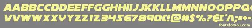 soloist1 Font – Yellow Fonts on Gray Background