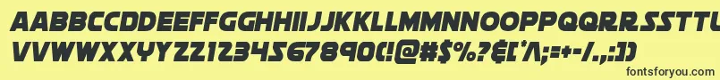 soloistcond1 Font – Black Fonts on Yellow Background