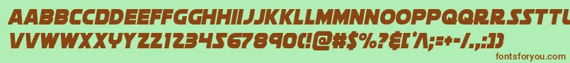 soloistcond1 Font – Brown Fonts on Green Background